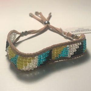 American Eagle Beaded Tassel Bracelet